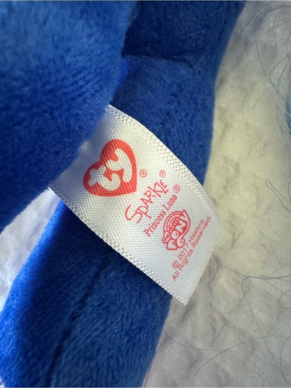 Ty Blue Princess Luna Plush with Shimmering Wings - Picture 2 of 11
